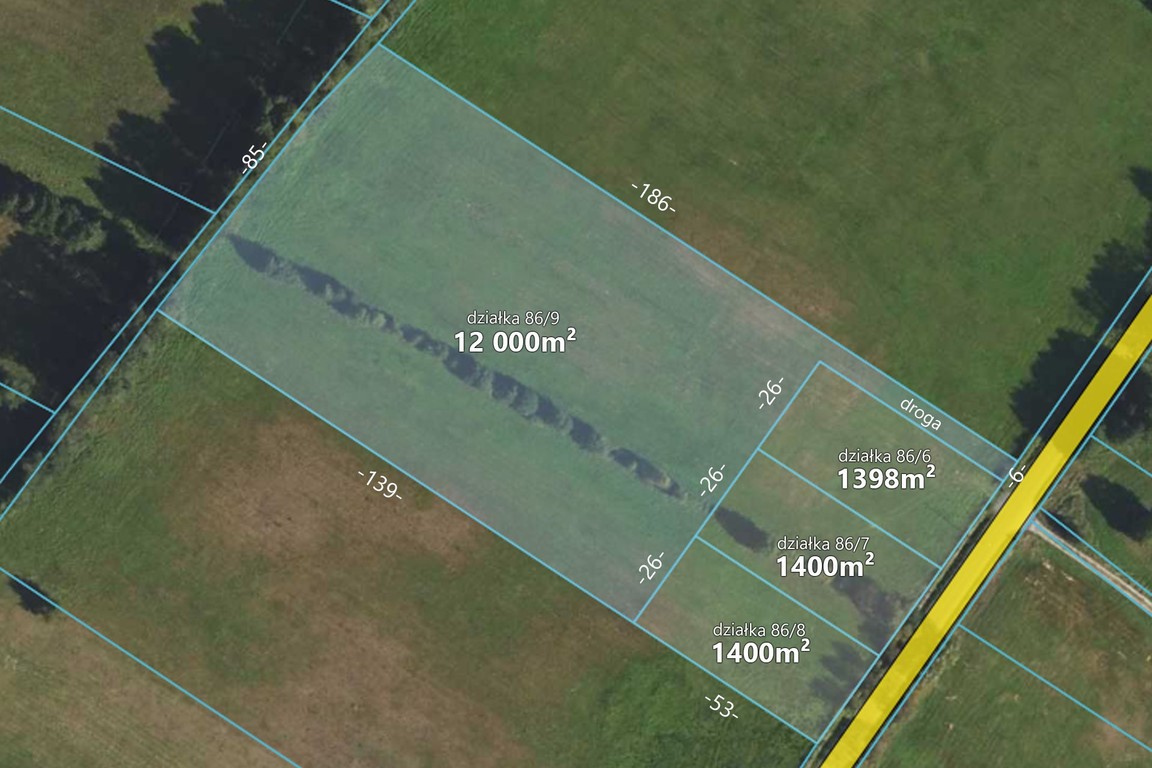 Działka 1398 m² z warunkami zabudowy, gm.Włocławek - Widok 4