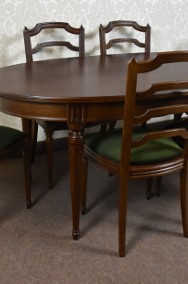 Stylowy komplet mebli owalny stół i 6 krzeseł krzesła stylowe-2