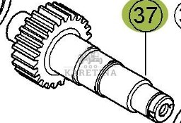 CLAAS Jaguar 970 Wałek Pośredni 0007685082 00 0768 508 2