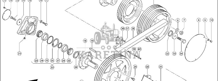 Claas Lexion 600 KOŁO PASOWE 0006676780 (Napęd hybrydowy, napęd pośredni)-1