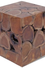 vidaXL Taborety / Stolik kawowy z solidnego drewna tekowego274355-2