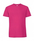 Męski t shirt bez nadruku, koszulka kolor różowy  FRUIT of the LOOM (Warszawa)
