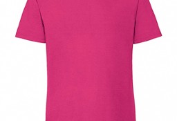 Męski t shirt bez nadruku, koszulka kolor różowy  FRUIT of the LOOM (Warszawa)