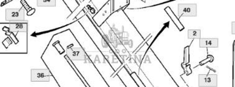 John Deere 9780CTS 9780HM 9780 CTS Podajnik Podnośnik Elewator AZ63413 CZĘŚCI-1