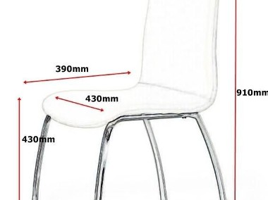 Krzesła Krzesło KC-013PU eko-skóra chrom beżowe-2