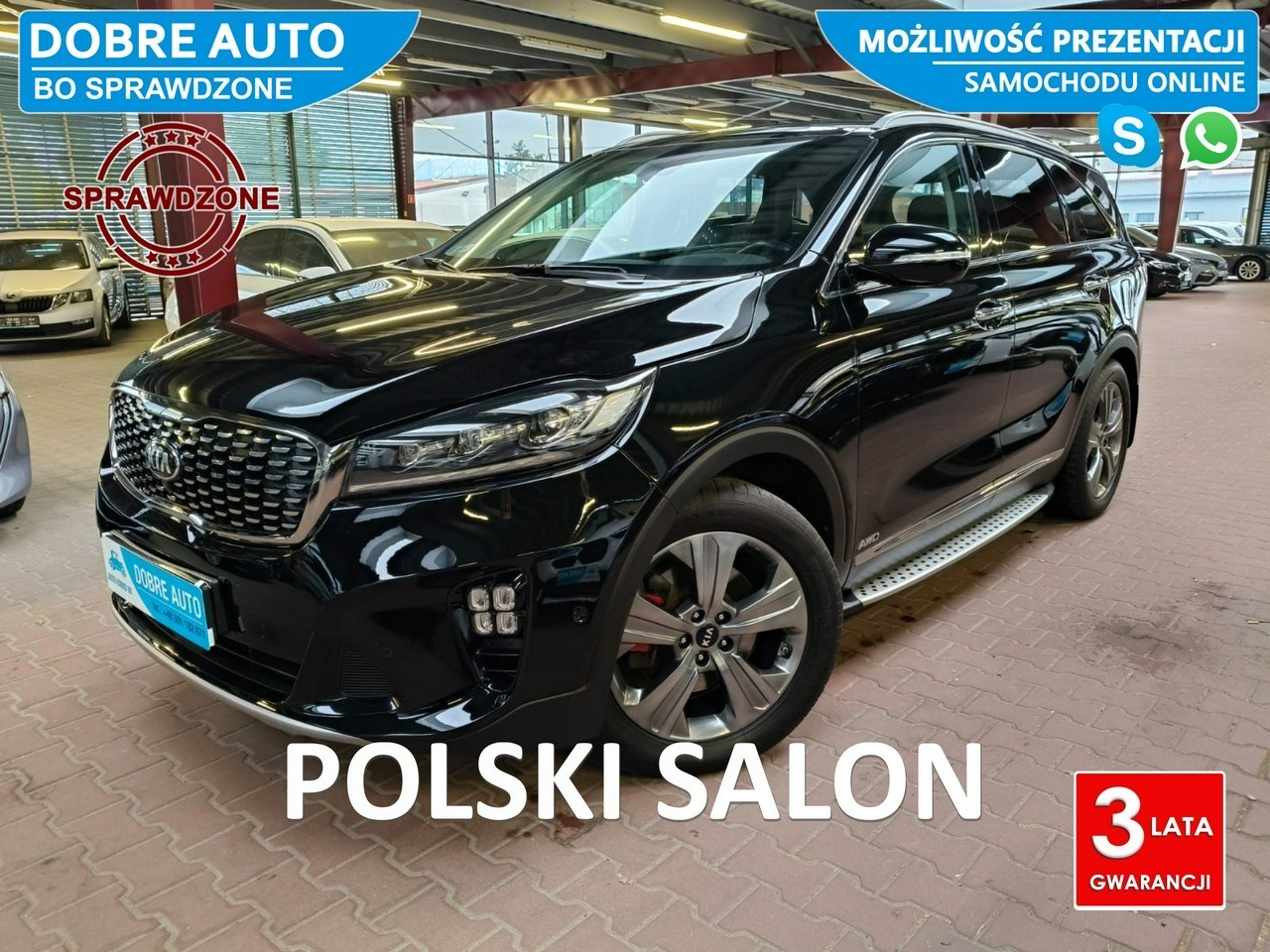 Kia Sorento III 2.2 200KM 4x4 Automat GT-Line 7 osób, Panorama,El.Klapa,MartwePole,F