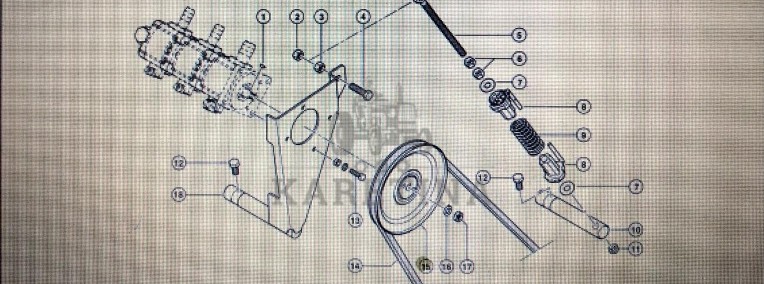 Koło pasowe Claas Mega 370-340 Nr katalogowy 000 544 214 0-1