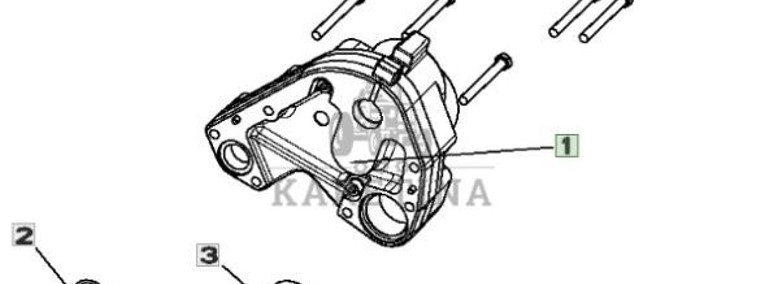 John Deere 9620 DF500 - skrzynia biegów - pompa olejowa YZ501822 YZ501536-1