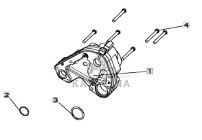 John Deere 9620 DF500 - skrzynia biegów - pompa olejowa YZ501822 YZ501536