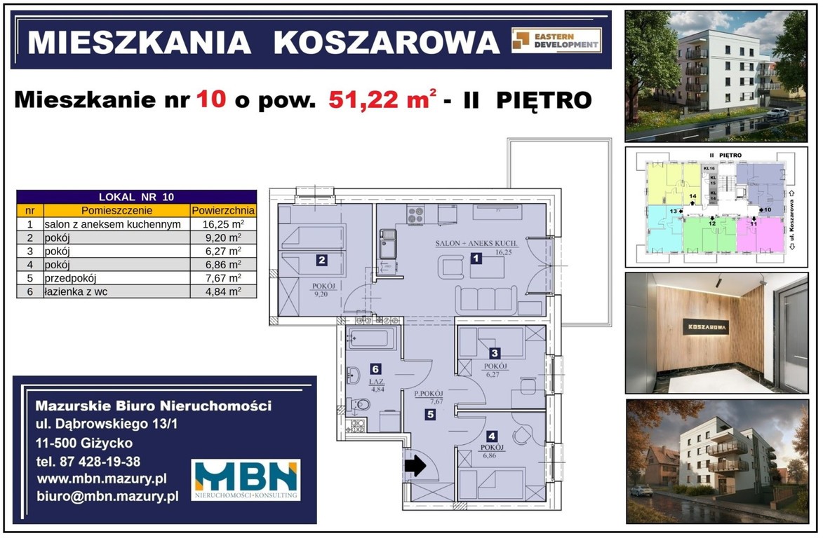 Nowe mieszkanie nr-10 w Giżycku ul. Koszarowa