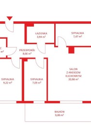 Mieszkanie, sprzedaż, 59.23, Gdańsk, Orunia-2