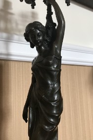 UNIKAT -> Rzeźba w brązie / świecznik Lady-2