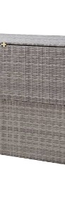 vidaXL Skrzynia ogrodowa, szara, 150 x 100 x 100 cm, rattan PE 46467-3