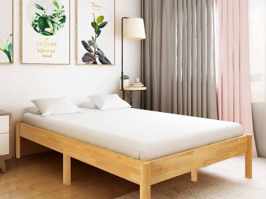 vidaXL Rama łóżka z litego drewna dębowego, 140 x 200 cm288479-1