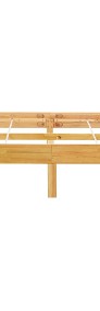 vidaXL Rama łóżka z litego drewna dębowego, 140 x 200 cm288479-3