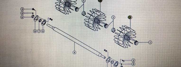 Wirnik wentylatora Claas Mega 370-340 Nr kat. 000 736 551 1 Nr kat. 000 736 551 1-1