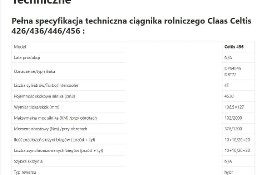 Claas Celtis 456 [CZĘŚCI MECHANICZNE]