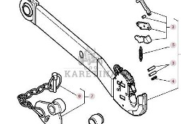 Massey Ferguson 5410 Belka Zaczepowa Prawa Lewa 4313494M91 4313495M91