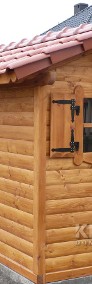 Drewutnia ozdobna góralska wiata na drewno domek do ogrodu domek na narzędzia -3