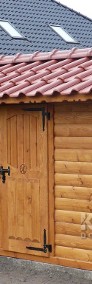 Drewutnia ozdobna góralska wiata na drewno domek do ogrodu domek na narzędzia -4