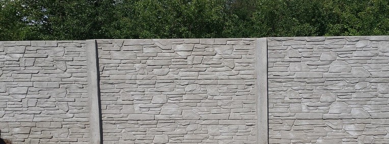 Ogrodzenie z płyt betonowych / Augustów-1