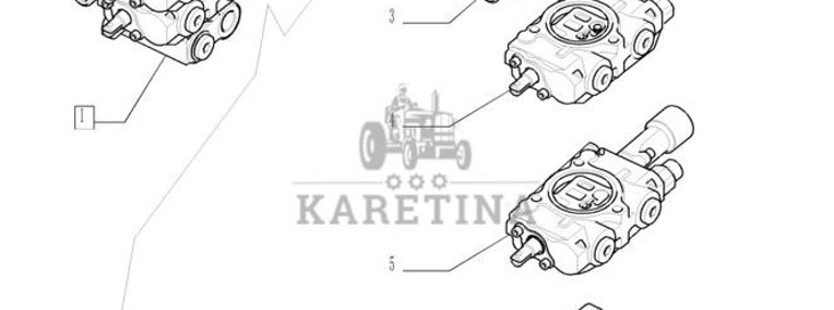 New Holland T6010 T6090 T6070 Sekcja zaworu hydr 87324661-1