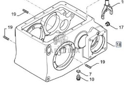 New Holland CR9080 Obudowa Korpus Skrzyni Biegów Osi CZĘŚCI 84439588