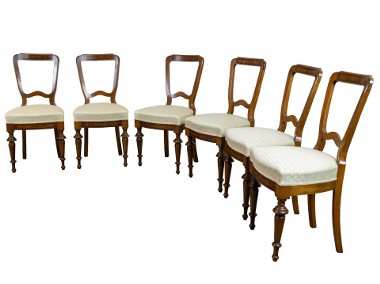 Stylowe krzesła, 6 krzeseł antyki zabytkowe stare XIX wiek-1