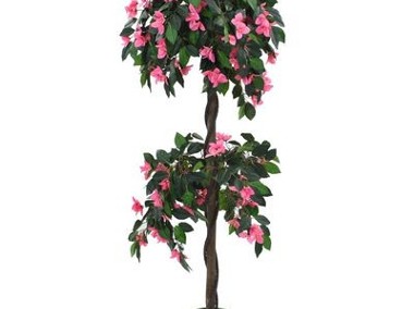 vidaXL Sztuczny rododendron z doniczką, 155 cm, zielony i różowySKU:245951-1