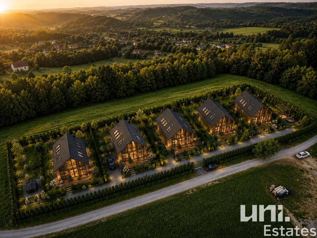 Widokowa działka budowlana 2523 m² | Skawinki, małopolskie