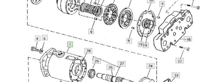 John Deere CTS 9600 - hydrostat silnik hydrostatyczny-1