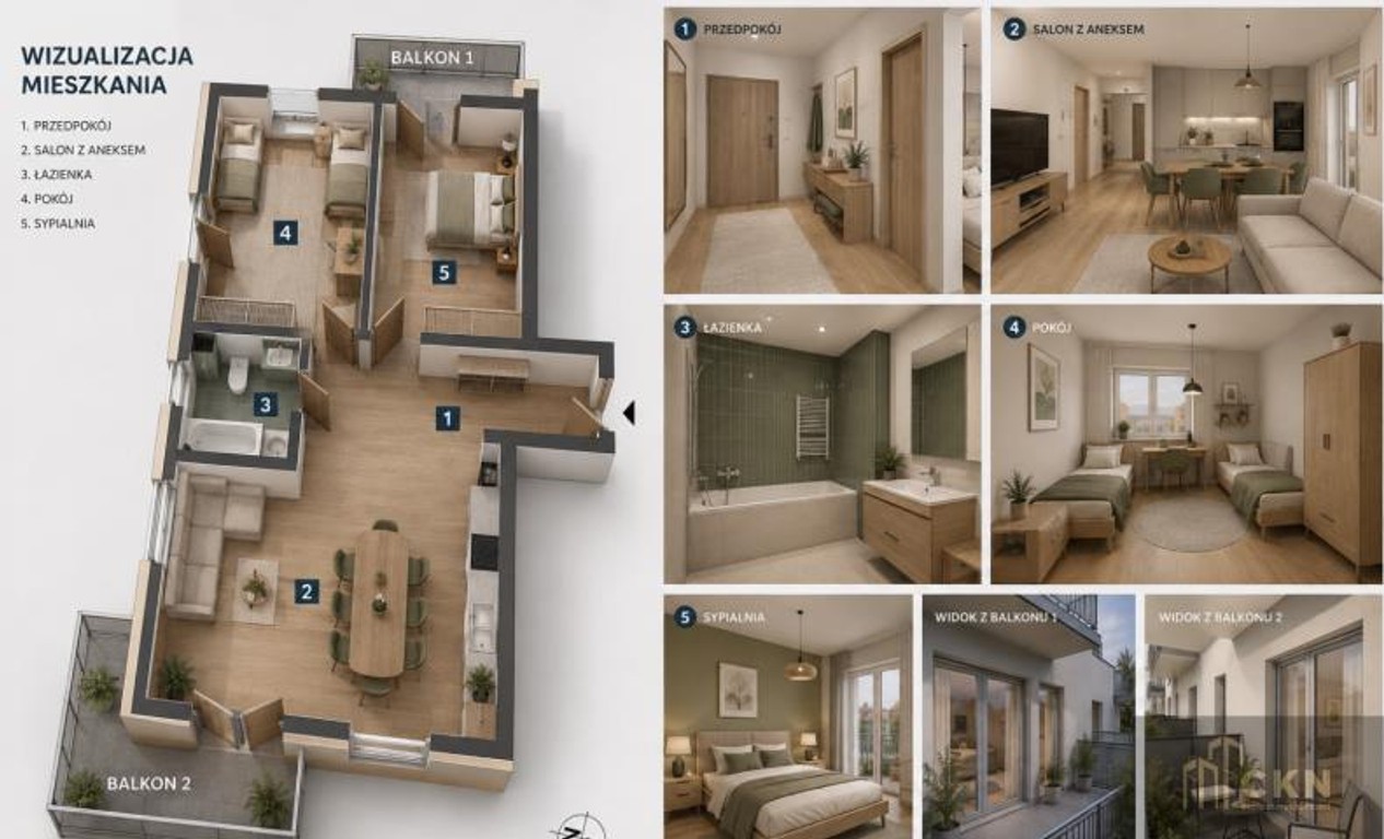 Mieszkanie na sprzedaż, 3 pokoje, 79 m², Niepołomice