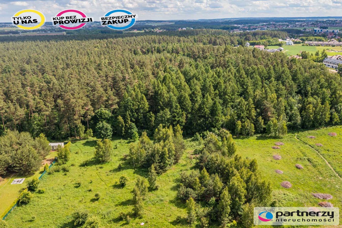 Piękna działka pod lasem 2257 m² z wydaną WZKą!!. - Widok 6