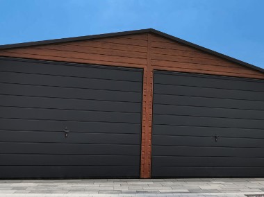 Garaż blaszany drewnopodobny  akrylowy 3x5 3x6 4x5 4x6 5x6 6x5 6x6 6x6,8 7x5 7x7-1