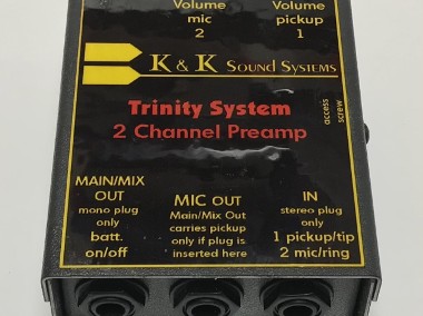 K&K TRINITY System PRZEDWZMACNIACZ dwukanałowy PreAmp OKAZJA-1