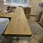 Drewniane parapety, półki DĘBOWE bezsęczne i rustic na wymiar