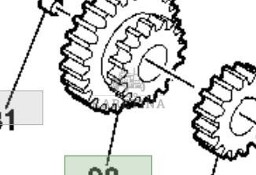 John Deere 9780CTS 9780i CTS 2005rok Bieg Koło Zębate Z62543 32 zęby