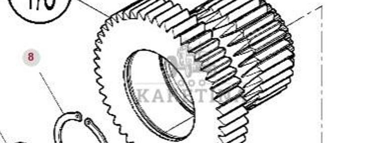 Massey Ferguson 7718S 7718 S 1804A DYNA 6 Koło Zębate Skrzyni Biegów CZĘŚCI 3796360M4-1