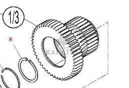 Massey Ferguson 7718S 7718 S 1804A DYNA 6 Koło Zębate Skrzyni Biegów CZĘŚCI 3796360M4