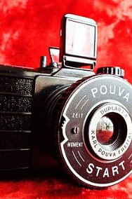 Kolekcjonerski rzadki stary aparat lustrzanka Pouva + Oryg. Film! + futerał-2