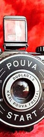 Kolekcjonerski rzadki stary aparat lustrzanka Pouva + Oryg. Film! + futerał-3