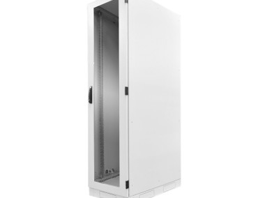 Szafa rack BKTE 19" 42U 600x800, stojąca, z szybą, szara-1