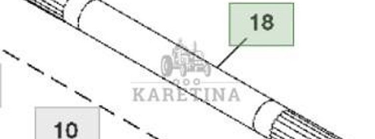 John Deere 8110 8210 8310 8410 Wał CZĘŚCI R132248-1