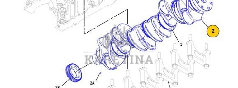 Caterpillar Cat C9 - wał korbowy 261-1544 2611544-1