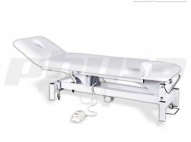 Elektryczne łóżko do masażu wygodne wytrzymałe białe-1