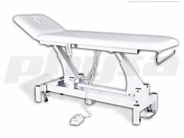 Elektryczne łóżko do masażu wygodne wytrzymałe białe-2