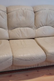 Sofa skorzana, z funkcja spania-3