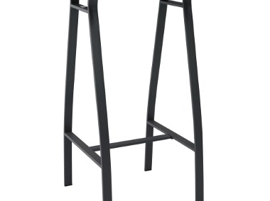 vidaXL Ogrodowy stolik barowy, czarny, 60x60x110 cm, szkło hartowane48120-1