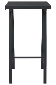 vidaXL Ogrodowy stolik barowy, czarny, 60x60x110 cm, szkło hartowane48120-2