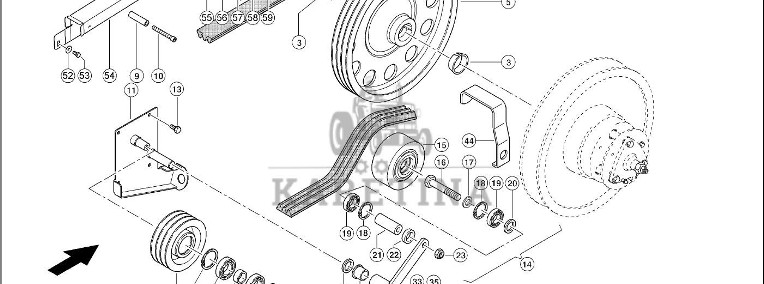 Claas Lexion 600 KOŁO PASOWE 0006674130 (Napęd hybrydowy, 1. stopień)-1
